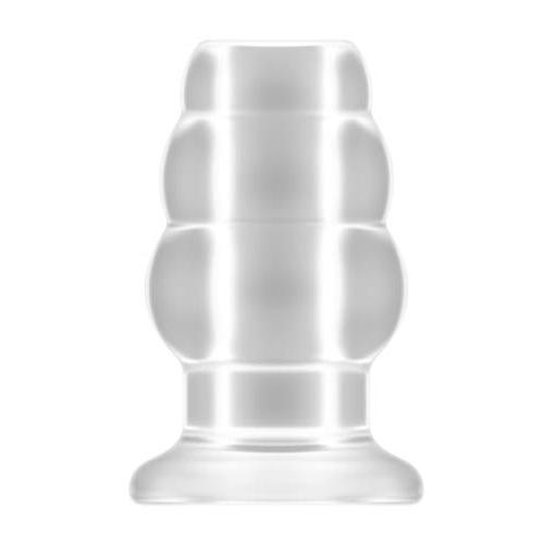 Number 51 Large Hollow Tunnel Butt Plug 5 Inch Translucent