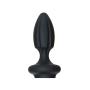 Kink by Doc Johnson - Fuck Plug - Double-Ended Dildo/Butt Plug Combo - 10" Long and 1.5" Long - Dual Density SecondSkyn™ Silicone - Black