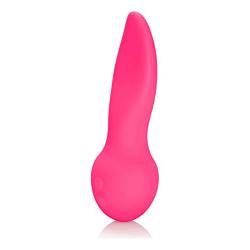 CalExotics Mini Marvels Marvelous Flicker – Silicone Waterproof Compact Vibrator – 10 Function Rechargeable Vibe – Adult Sex Toy Massager for Couples – Pink