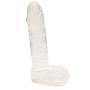 Roxy Sex Toys Dildo for Women 4.5” Small G Spot & Anal Clear Ribbed Penis Head Dong Vaginal Masturbation for Beginners