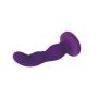 Evolved Novelties Love Harnessed Silcone Rechargeable G-Spot and P-Spot Simulating Strap-on Vibe-Purple