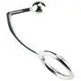 Stainless Steel Metal Anal Hook with Penis Ring for Male, Anal Plug,Penis Chastity Lock,Fetish Cock Ring (45mm)
