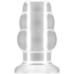 Number 50 Medium Hollow Tunnel Butt Plug 4 Inch Translucent