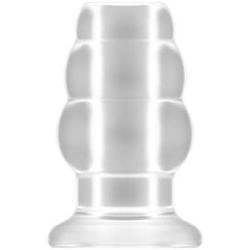 Number 50 Medium Hollow Tunnel Butt Plug 4 Inch Translucent