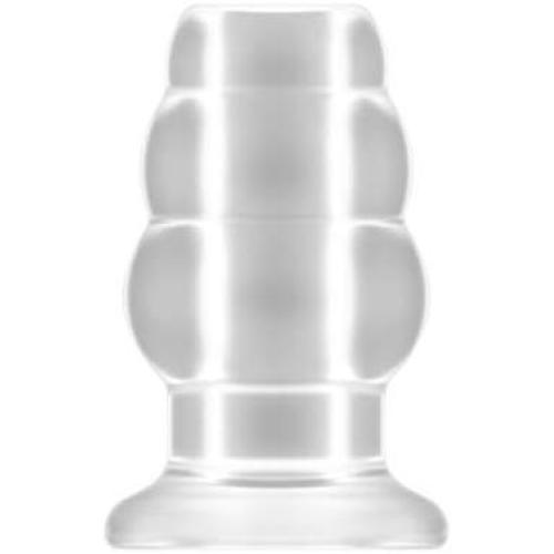 Number 50 Medium Hollow Tunnel Butt Plug 4 Inch Translucent