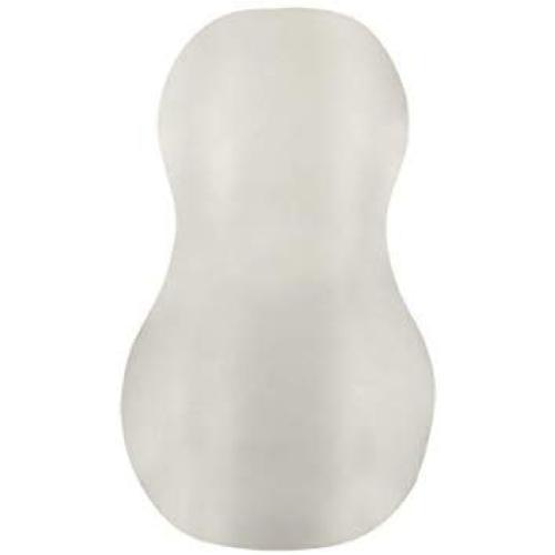 Doc Johnson Mood - Exciter - ULTRASKYN - Dual Texture Stroker - Narrow Side Has Massage Beads, Wide Side Has Thick Ribbing - Discrete - Male Masturbator - Frost