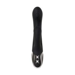 Evolved Novelties Rechargeable Silicone Extreme Rumble Rabbit Vibrator Black