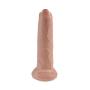 King Cock Strap-on Harness with 9 Inch Uncut Cock, Tan