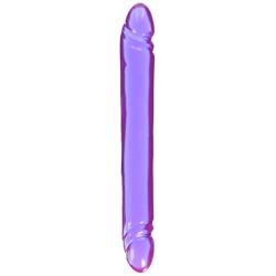 California Exotics Smooth Double Dildo, Reflective Gel, 12 Inches