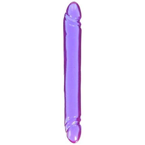 California Exotics Smooth Double Dildo, Reflective Gel, 12 Inches