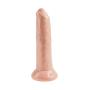 King Cock 9 " Inch Uncut Dildo, Flesh, Flexible Shaft and Foreskin with Suction Base, USA Made, Pipedream