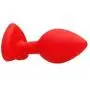 Ouch! by Shots America - Diamond Heart Butt Plug - Regular - Red Ouch! by Shots America - Diamond Heart Butt Plug - Regular - Red