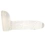 Roxy Sex Toys Dildo for Women 4.5” Small G Spot & Anal Clear Ribbed Penis Head Dong Vaginal Masturbation for Beginners