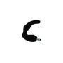 Rocks Off Naughty-boy Double P Spot Silicone Massager, Black