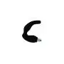 Rocks Off Naughty-boy Double P Spot Silicone Massager, Black