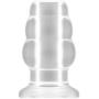 Number 49 Small Hollow Tunnel Butt Plug 3 Inch Translucent