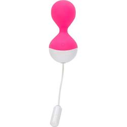 Pure Love Vibrating Silicone Kegel Exercise Balls for Beginners & Advanced, Pelvic Strengthening and Tightening, Pink Color Massage Balls, Clitoral Stimulator, Vibrator