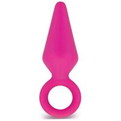 Luxe Candy Rimmer Butt Plug, Fuchsia, Medium