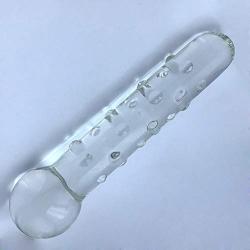 NewMaxer 11.8" Giant Glass Dildo Extra Large Crystal Dildo Huge Anal Bead Butt Plug Glass Pleasure Wand