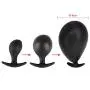 Leather Bondage Inflatable Strap-on Mouth Gag Masks - Faux Leather Lockable & Panel Gag Open Mouth Plug Breathable Restraint Head Hood for Unisex Adults Couples, BDSM/LGBT Fetish Hood