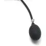 SMspade Leather Mouth Gag Adjustable Inflatable Dildo Gag Silicone Black
