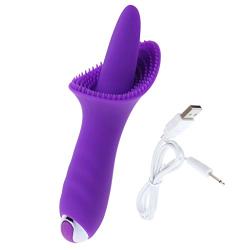 Qhufnng Handheld Massage Womens Tongue Toys Multi Speed Vibration Adult Toys for Women Good Gift Purple