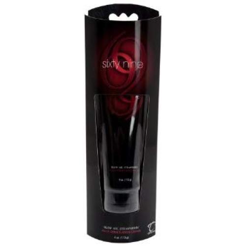 69 Blow Me: Strawberry, Male Stimulation Cream, 4 Oz.