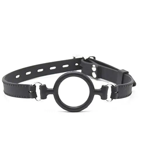 Black Mouth Ball Silicone Lock Straps Toy Mouth Plug Black Mouth Ball Silicone Lock Straps Toy Mouth Plug