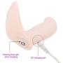 Wireless Waterproof Massager for Back and Neck Relaxation, 10 Speed Frequency Massager with Wireless Remote Control (Pink)