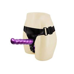 Double Dual Amazing Gifts Huge Strap Pants Artificial Dual Soft Lesbian Strapless Strapon Panties Funny Toy Women Purple