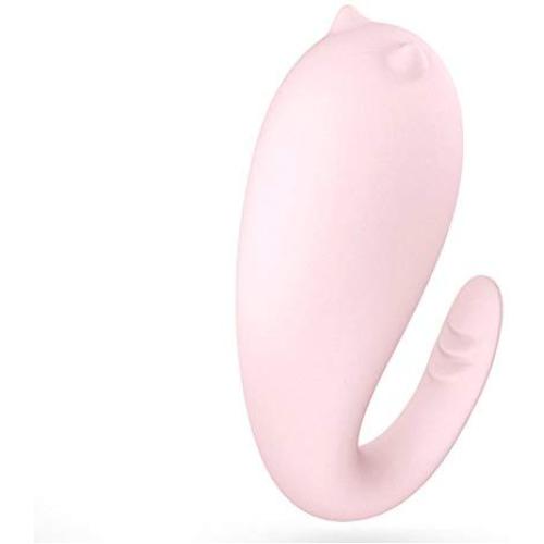 Vibrator 8 frequency Internet Long Remote Control USB Charge Vibrating Egg Bluetooth Connected G Spot Monster Pub Vibrator (Pink)