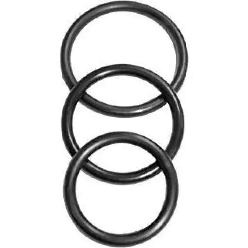 Cob 3 Pack Silicone Cock Ring Set (Black) Cob 3 Pack Silicone Cock Ring Set (Black)