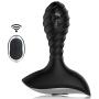 Anal Sex Toys with 10 Variable Vibration Modes for Safe Anal  Prostate Play, PALOQUETH Smooth Silicone Wireless Remote Butt Plug Vibrator for Beginner Intermediate