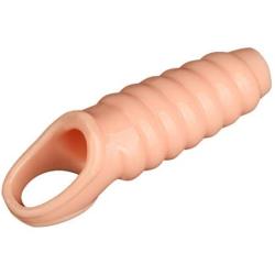 HEALIFTY Adult Sex Toy Reusable Penis Sleeve Extender Soft Cock Extension Sex Toy Cock Enlarger Condom Sheath Delay Ejaculation Toys for Men