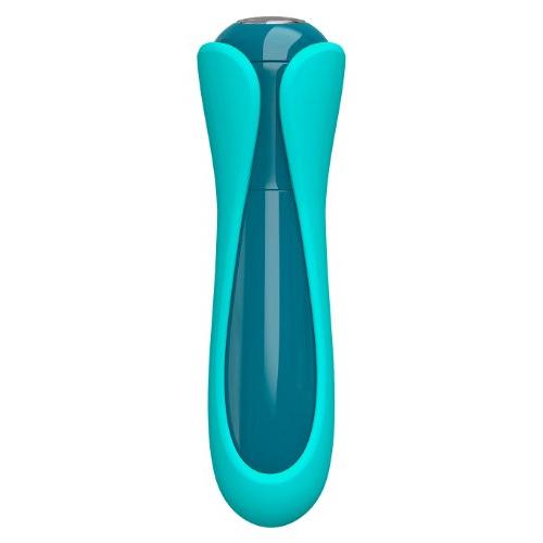 Jopen Jopen Key Lo Waterproof Vibrator With Silicone Sleeves 4.25 Inch, Robin Egg Blue