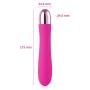 MeiYo 6 speeds Cordless Powerful Handheld Wand Mssager for Women,Waterproof & USB Rechargeable (Hot Pink)