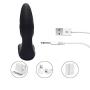 Men Wand Massager Quiet Strong Powerful Massager Personal Release Wireless Control Waterproof USB Rechargeable Safe Silicone Massager with Ripple Black