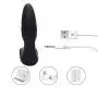 Men Wand Massager Quiet Strong Powerful Massager Personal Release Wireless Control Waterproof USB Rechargeable Safe Silicone Massager with Ripple Black
