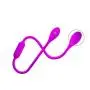 Wushuangyu USB Rechargable Silicone Soft 12 Speed Stimulator Waterproof Double Head Massager - Vibrant Toy Wushuangyu USB Rechargable Silicone Soft 12 Speed Stimulator Waterproof Double Head Massager - Vibrant Toy