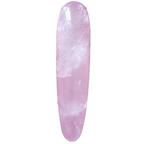 NATURAL ROSE QUARTZ CRYSTAL MASSAGE PLEASURE WAND 6.7-7INCHES (PINK QUAERTZ)