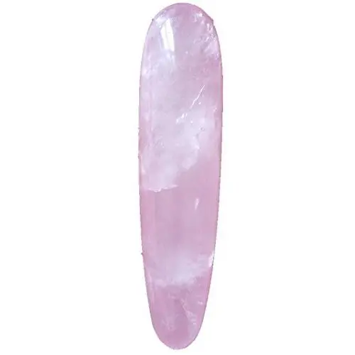 NATURAL ROSE QUARTZ CRYSTAL MASSAGE PLEASURE WAND 6.7-7INCHES (PINK QUAERTZ)