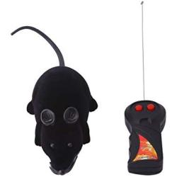 Richi Funny RC Wireless Remote Control Rat Mouse Toy For Cat (Black)