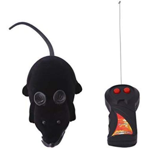 Richi Funny RC Wireless Remote Control Rat Mouse Toy For Cat (Black)
