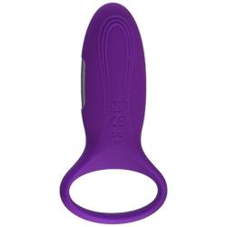 CNHIDEE Silicone USB-Charging 7 Speed Vibrating Cock/Penis Ring Vibrator, Purple, 0.6 Ounce