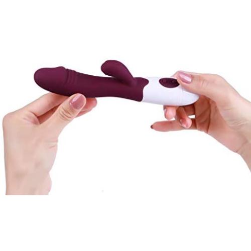 Portable 30-Speed Vibrating Silicone Waterproof G~Spôt Vîb~rá~törs Dual Vibration Home Personal Fitness Massage