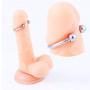 Penis Glans Ring Erection Enhancing with Stainless Steel Joy Ball Sex Toy Rings for Cock Pleasure (30mm, 2 Joy Balls)