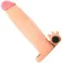 Vibrating 2" Penis Extension Sleeve For Men Realistic Texture and Vibrating Bullet for Clit Stimulation Vibrating 2" Penis Extension Sleeve For Men Realistic Texture and Vibrating Bullet for Clit Stimulation