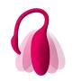 Silicone Wearable Vibes - Personal Intelligent Massager App Remote Bluetooth Control Massaging Tool App with iOS Android Role Red