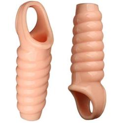 HEALIFTY Adult Sex Toy Reusable Penis Sleeve Extender Soft Cock Extension Sex Toy Cock Enlarger Condom Sheath Delay Ejaculation Toys for Men