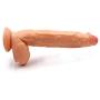 12 Inch Realistic Dildo, Body-Safe Material Lifelike Huge Penis with Strong Suction Cup for Hands-Free Play, Flexible Cock Adult Sex Toys for Women (Flesh)